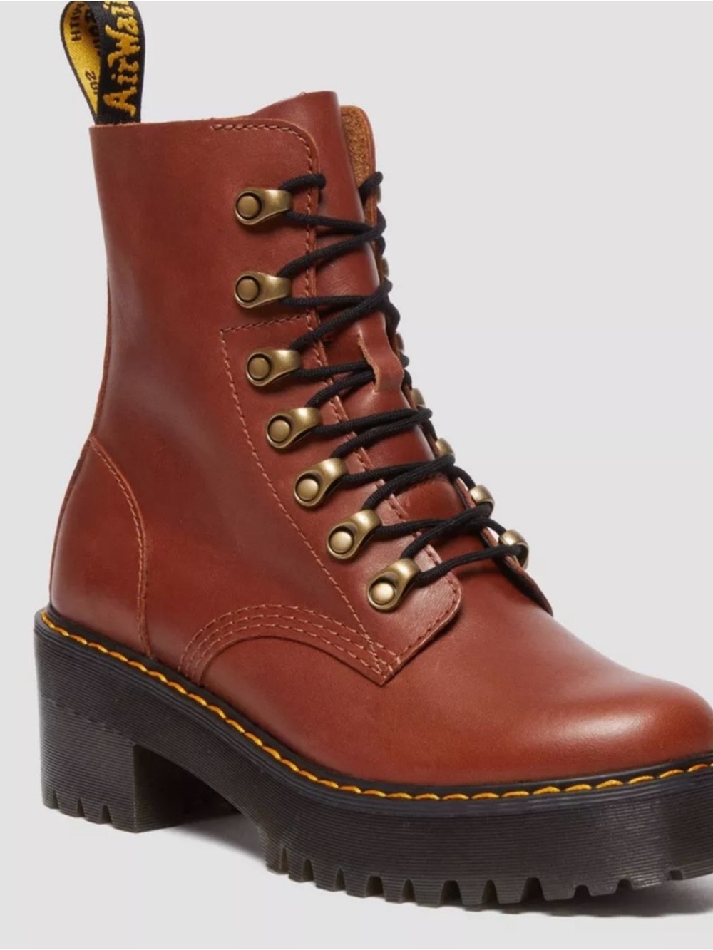 LEONA WOMEN'S FARRIER LEATHER HEELED BOOTS